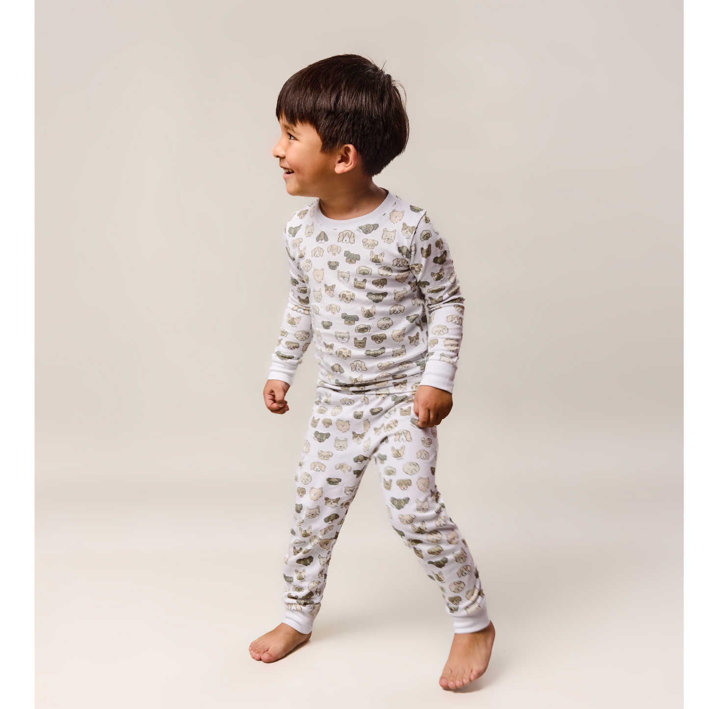 Pijama Patitas Grey