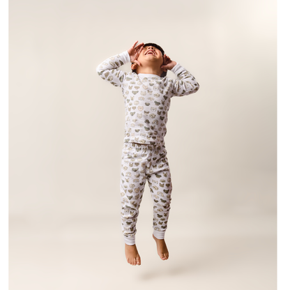 Pijama Patitas Grey
