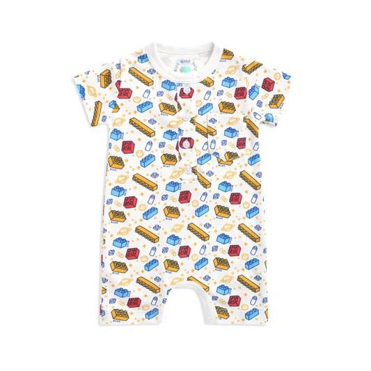 Enterizo short Bloques