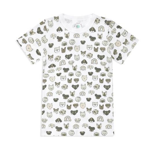 Polo manga corta Patitas Grey