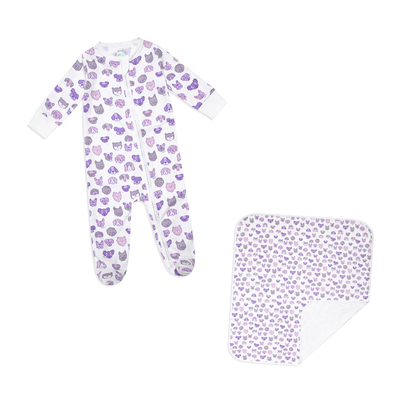 Enterizo Patitas Lilac + Manta