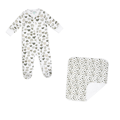 Enterizo Patitas Grey + Manta