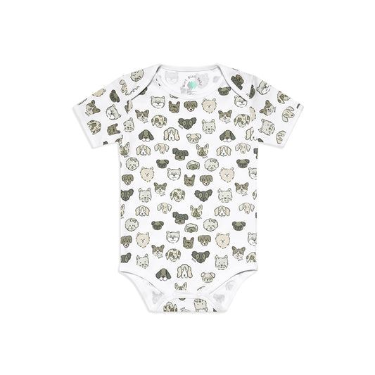 Body manga corta Patitas Grey