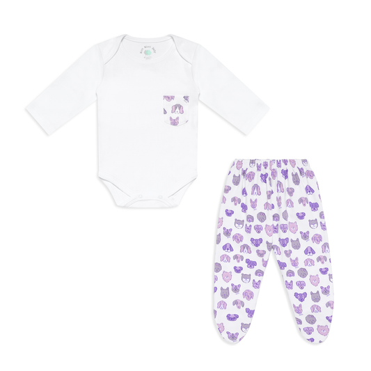 Conjunto Patitas Lilac