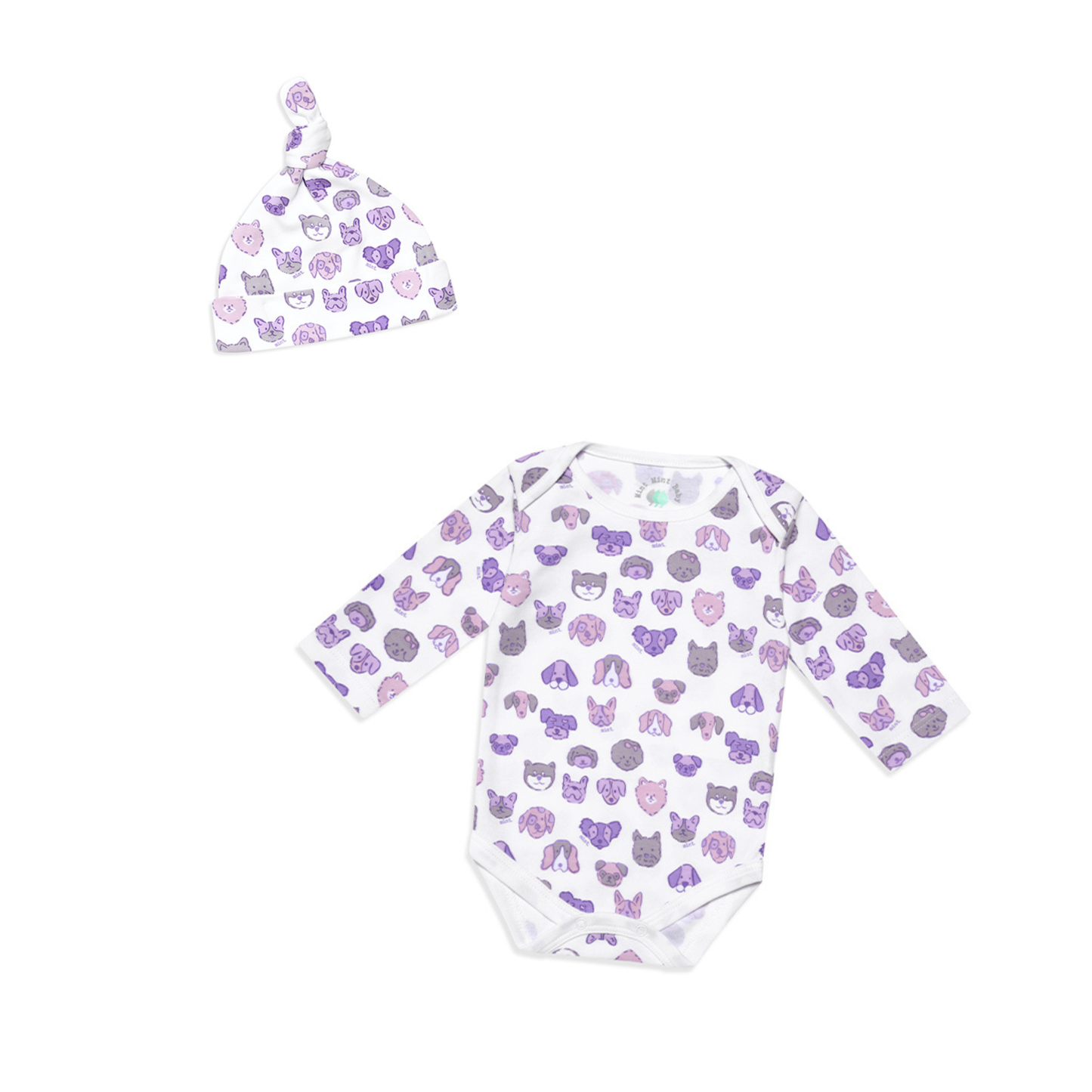 Pack Gorrito Patitas Lilac