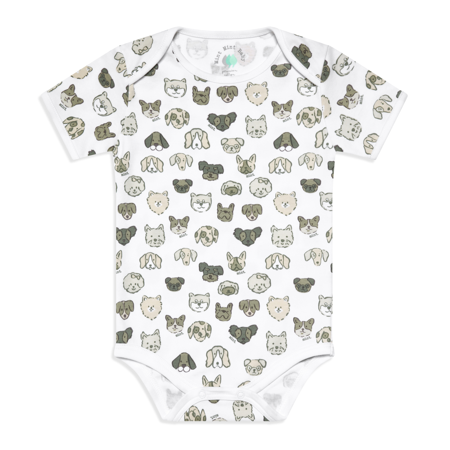 Body manga corta Patitas Grey