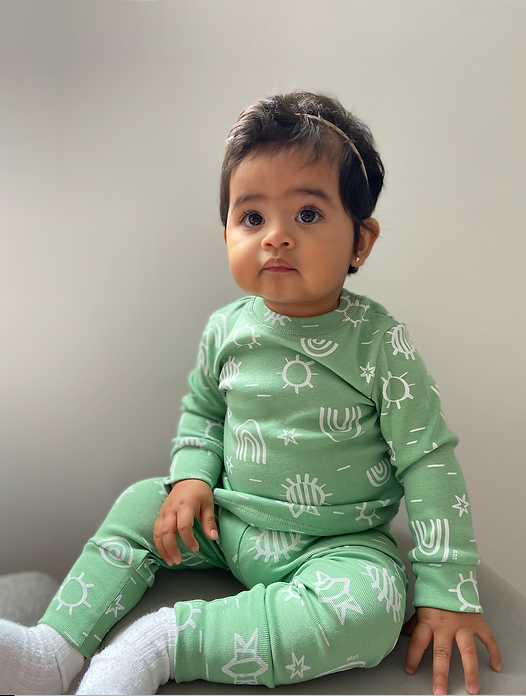 Pijama bebé Green Rainbow